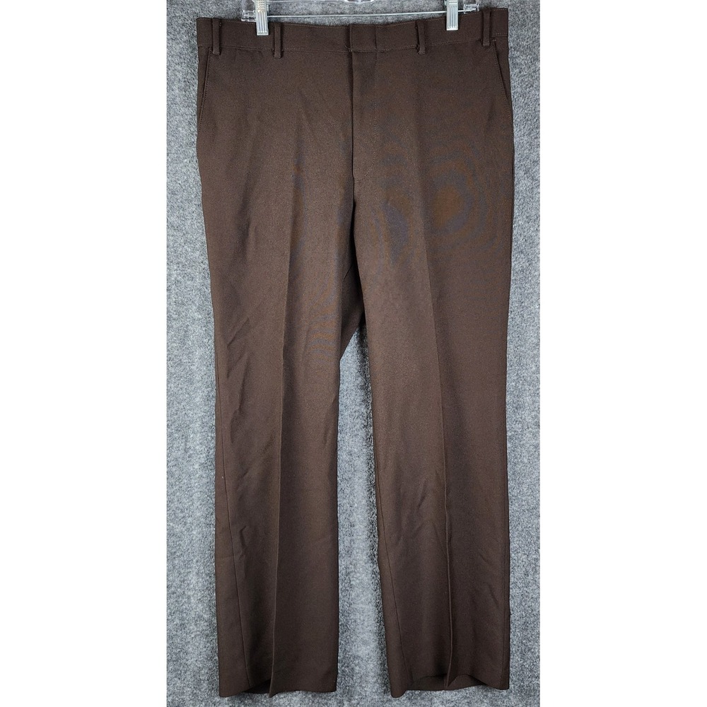 Levi's Slacks Mens 36x32 Action Slacks Sta-Prest Brown Vintage EUC